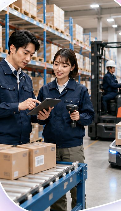 INFO-WMSを活用する倉庫の現場